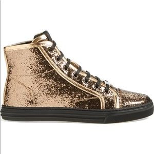 Gucci California glitter sneakers 8.5us